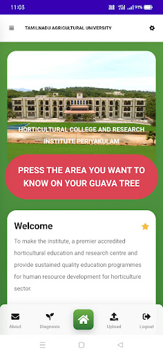 Android application TNAU Horticultural College screenshort