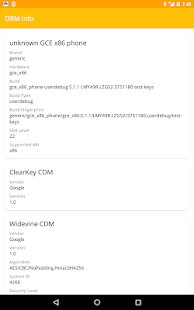 DRM Info Captura de tela