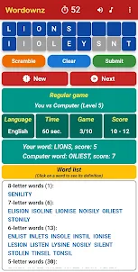 Wordownz - Find longest word