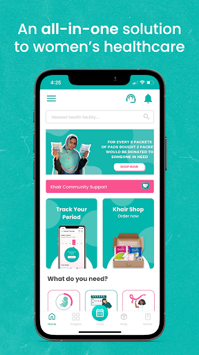 Android application Khair- Healthcare for Women screenshort