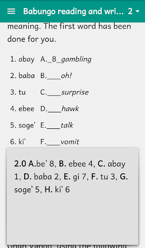 Babungo Transition Primer Screen 3