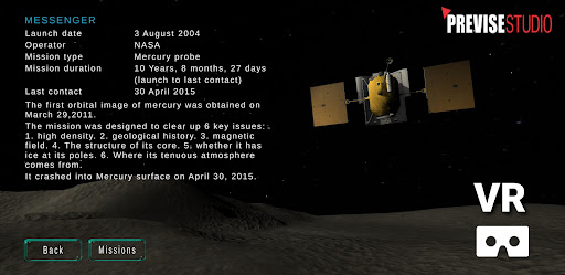 VR Planets and Missions