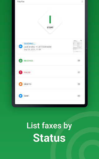 Screenshot of Tiny Fax - Send Fax from Phone