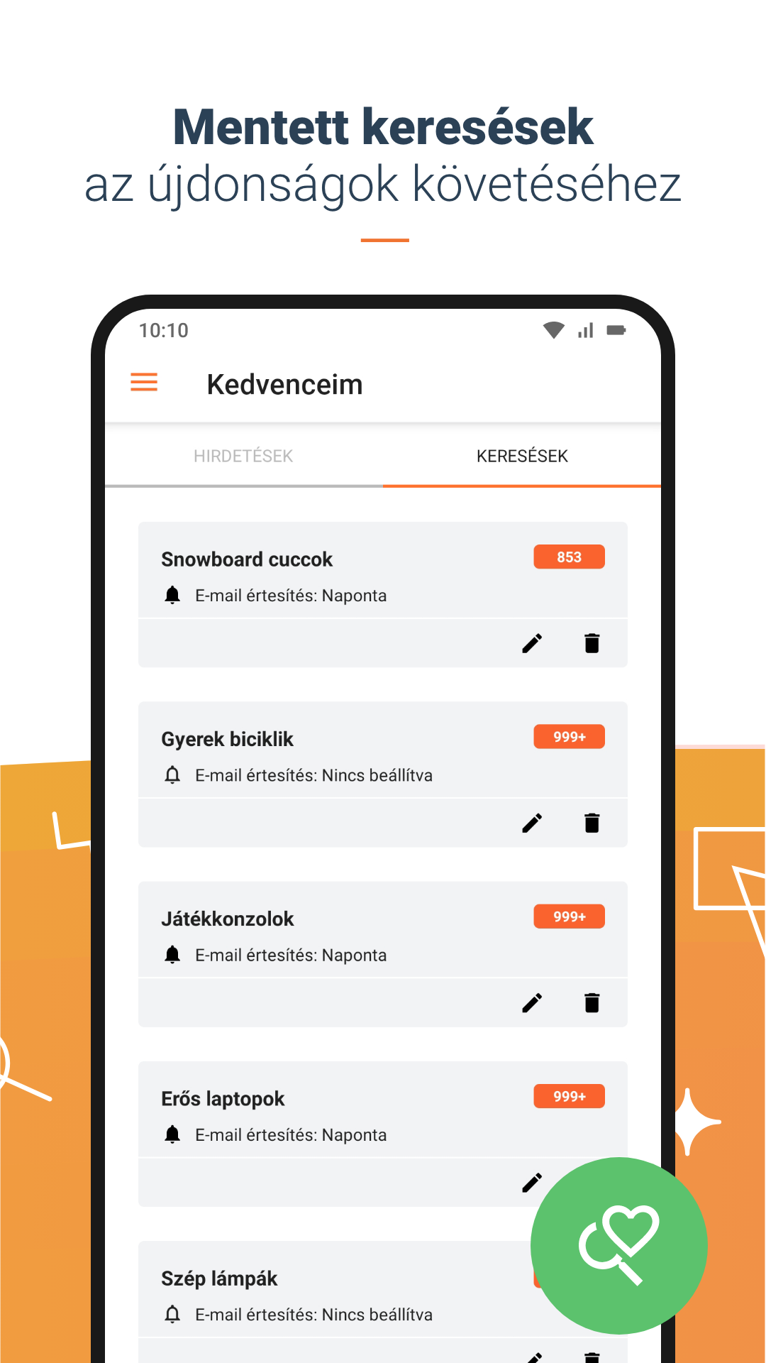 Android application Jófogás - Apróhirdetés screenshort