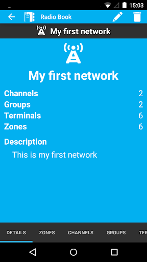 Android application Radio Book screenshort