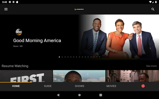 Screenshot of Comporium Stream TV