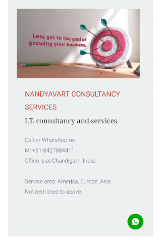 Nandyavart Consultancy Service Screen 2