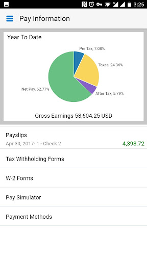 Screenshot of Self-Service HR for EBS