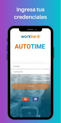 Android application Workbe Autotime screenshort