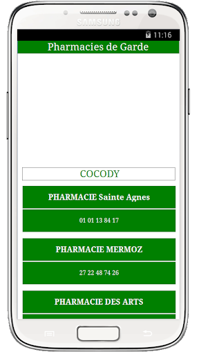 Pharmacies de garde Screen 3