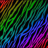 GO SMS Rainbow Zebra Theme icon