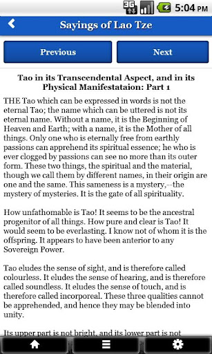 Sayings of Lao Tzu Screen 2