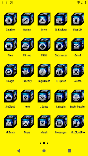 3D Silver Icon Pack Screen 3