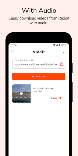 Screenshot of Video Downloader for Reddit