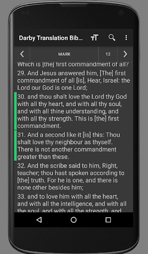 Screenshot of Darby Translation Bible
