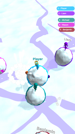 Android application Snowball Man.io screenshort