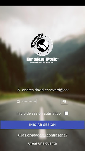 Android application Brake Pak screenshort
