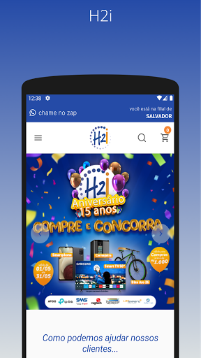 Android application H2i screenshort