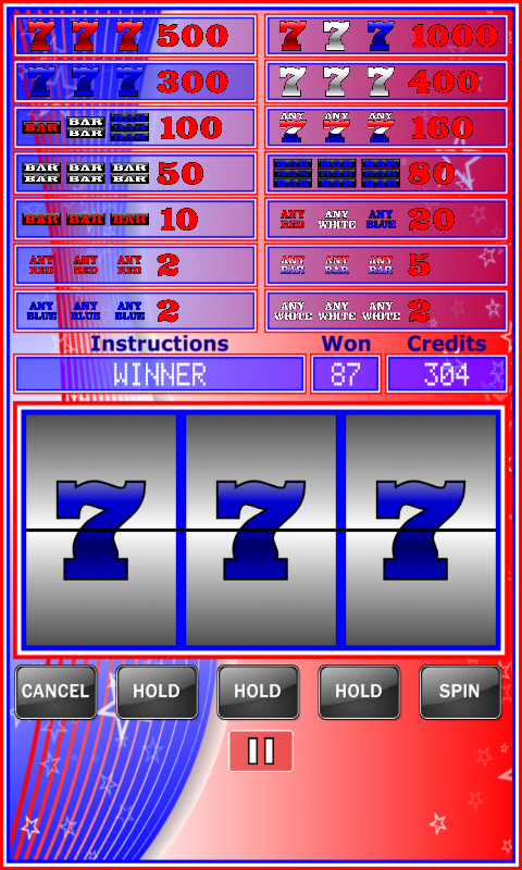 Android application Lucky Seven Slot Machine screenshort