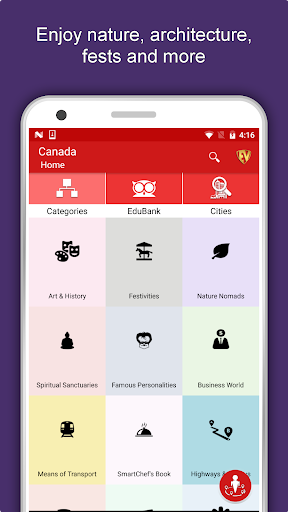 Android application Canada Travel & Explore, Offli screenshort
