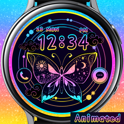 Rainbow Butterfly Card_Watchfa logo
