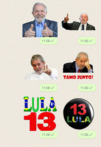 Stickers do LULA