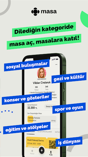 Masa: Etkinlik Bul & Oluştur Screenshot 3 - AppWisp.com