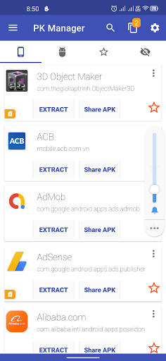 Android application PK Manager - APK Extractor screenshort