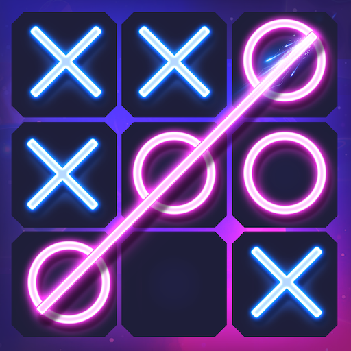 Tic Tac Toe 2 Player: XO Glow