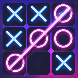 Tic Tac Toe 2 Player: XO Glow