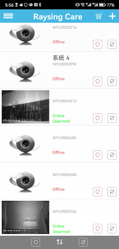Android application Raysing Care screenshort