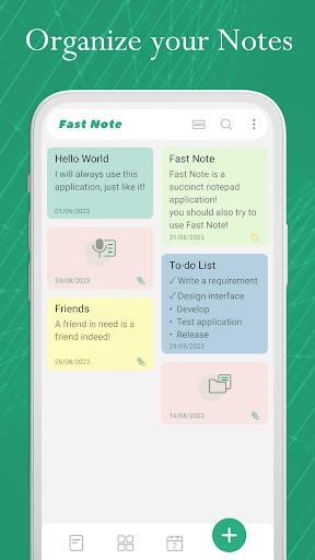 Android application Fast Note - Notepad, Note screenshort