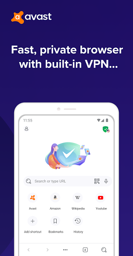 Avast Secure Browser: Fast VPN + Ad Block screenshots 1
