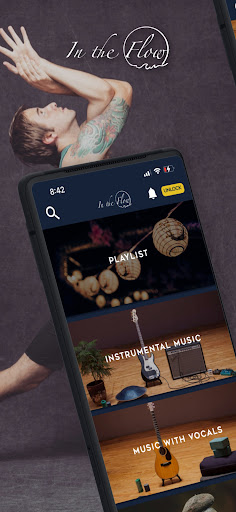 Android application In the Flow (yoga + music) screenshort