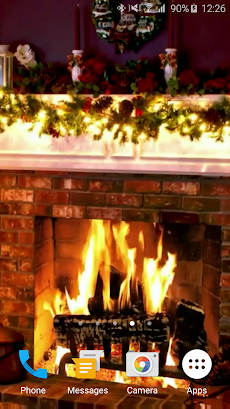 クリスマス暖炉ライブ壁紙 Androidアプリ Applion
