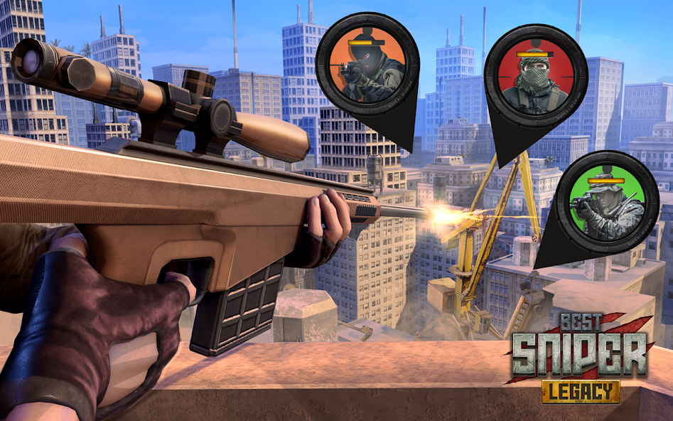 Best Sniper Legacy: Shooter 3D‏ 1.08 APK + Mod (Unlimited money) إلى عن على ذكري المظهر