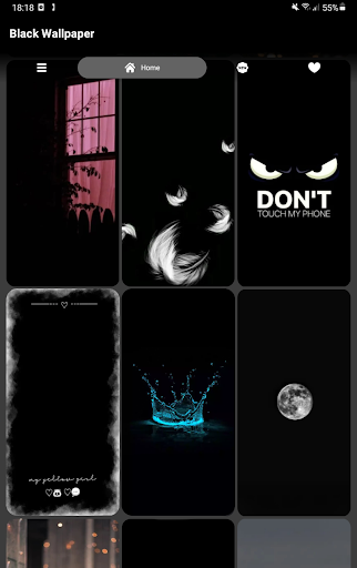 Android application Black Wallpaper screenshort