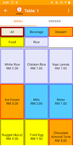 Ecoplus Mobile POS Screen 3