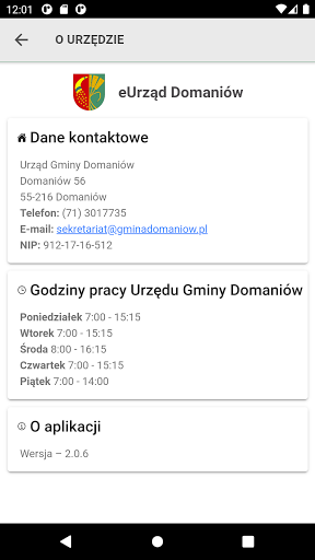 eUrząd Domaniów Screen 2