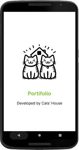 Android application Portifólio Cats' House screenshort