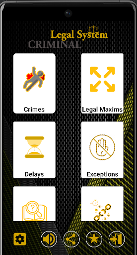 Android application Criminal Legal System screenshort