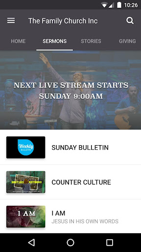 Family Church App Screen 2