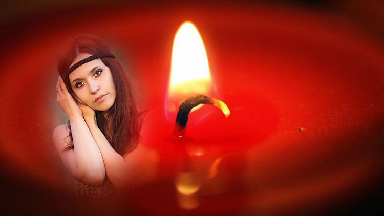 candle flame light photo frame - 1.0.3 - (Android)