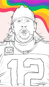 Draw Coloring NFL Football