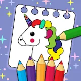 Unicorn Coloring Book For Kids icon