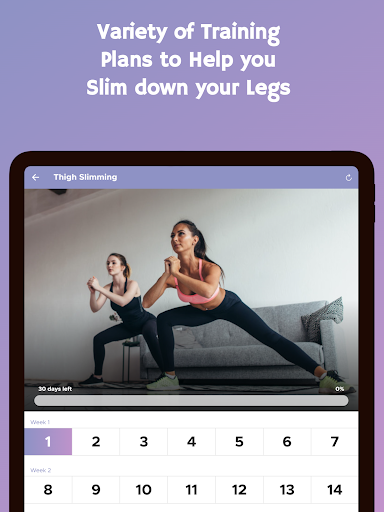 Screenshot of 30 Day Leg Challenge
