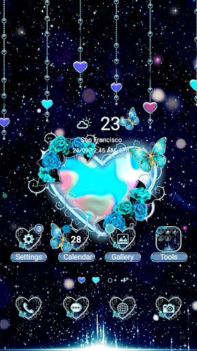 Android application Marbling Heart - Wallpaper screenshort