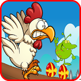 Angry chicken-Super run icon