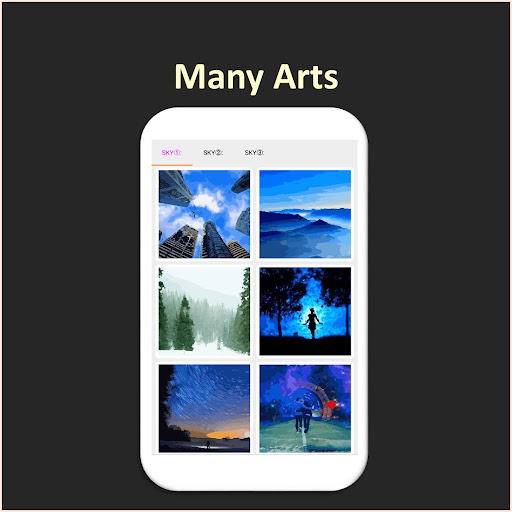 Android application Color by Number - sky screenshort