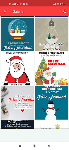 Android application Frases de Feliz Navidad screenshort